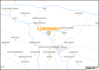 map of Czarnowąsy