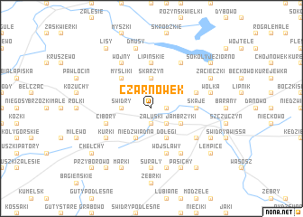 map of Czarnówek