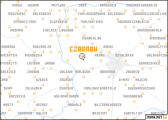 map of Czarnów