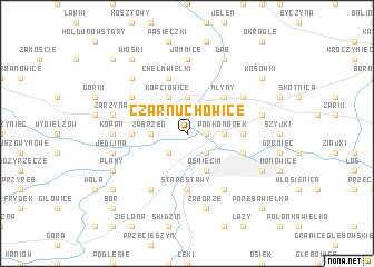 map of Czarnuchowice