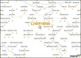 map of Czarny Bród