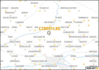 map of Czarny Las