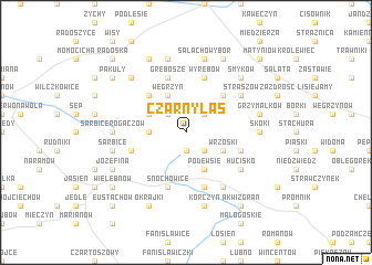 map of Czarny Las