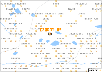 map of Czarny Las
