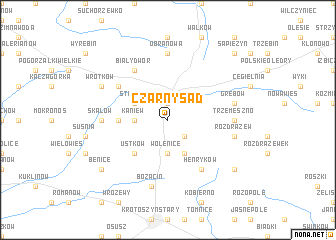 map of Czarny Sad