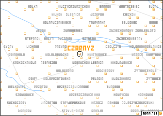 map of Czarnyż