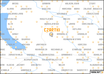 map of Czartki