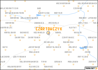 map of Czartowczyk