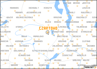 map of Czartowo