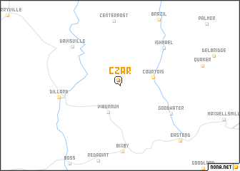 map of Czar