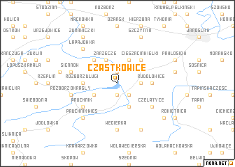 map of Cząstkowice