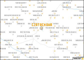 map of Czatachowa