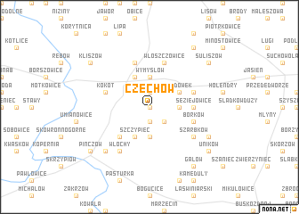 map of Czechów