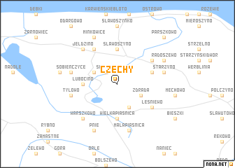 map of Czechy