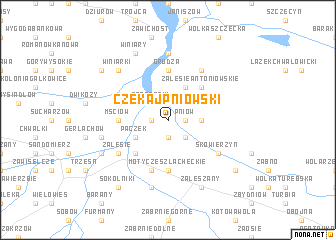 map of Czekaj Pniowski