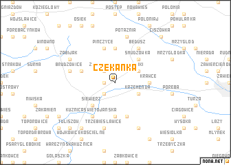 map of Czekanka