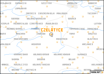 map of Czelatyce