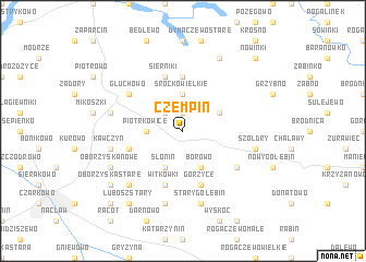 map of Czempiń