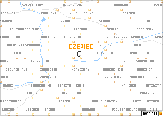 map of Czepiec