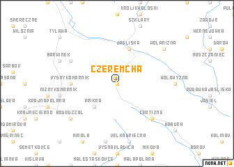 map of Czeremcha