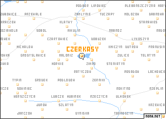 map of Czerkasy