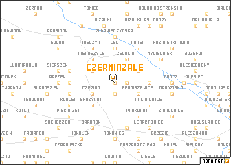 map of Czermin Zale