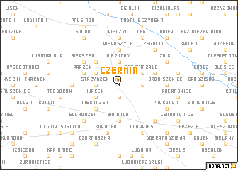 map of Czermin