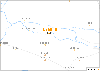 map of Czerna