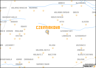 map of Czerniakowa