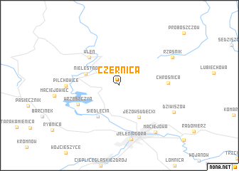 map of Czernica