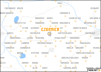 map of Czernica