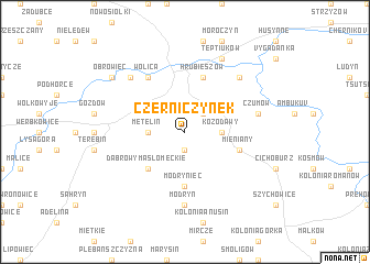 map of Czerniczynek