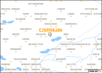 map of Czerniejów