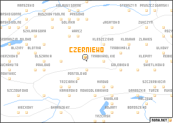 map of Czerniewo