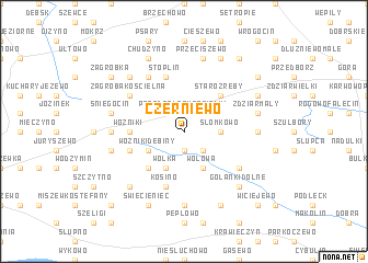 map of Czerniewo