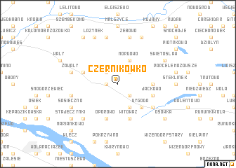 map of Czernikówko