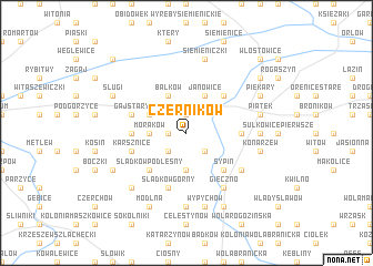 map of Czerników