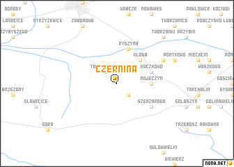 map of Czernina