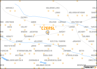 map of Czerśl