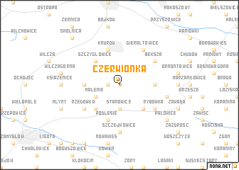 map of Czerwionka