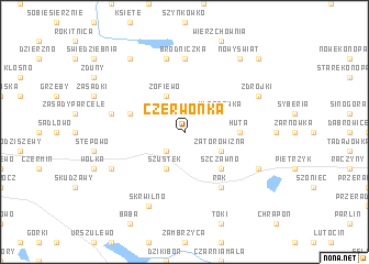 map of Czerwonka