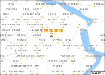 map of Czerwonka