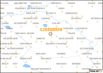 map of Czerwonka