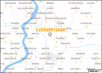 map of Czerwony Dwór