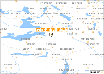 map of Czerwony Krzyź