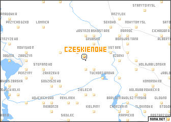 map of Czeskie Nowe