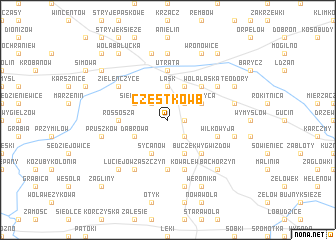 map of Częstków B