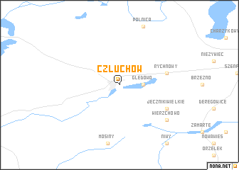 map of Człuchów