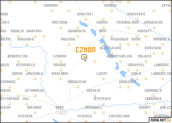 map of Czmoń