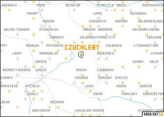 map of Czuchleby